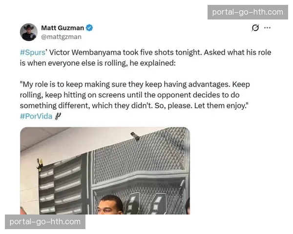 深度通讯:回顾马刺队三月赛程,文班亚马作为策应轴心如何激活两侧射手